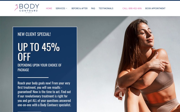 The Body Contourz website