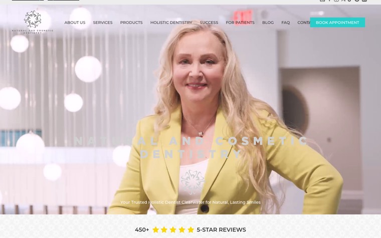 The Natural and Cosmetic Dentistry website